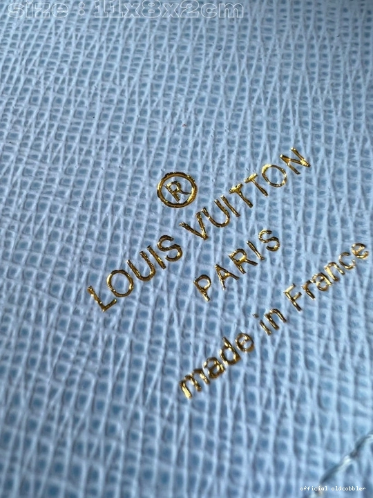 Official oldcobbler LOUIS Lou WALLET-11.5*8.5*2.2cm VUITTON 0713